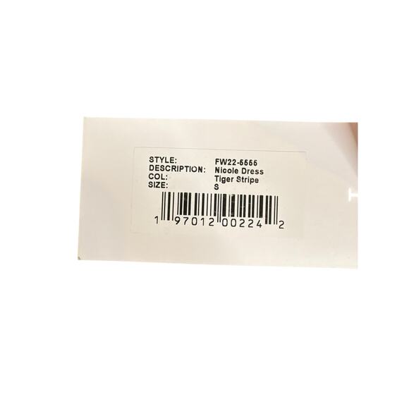 Retrofete Nicole Maxi Dress Strapless Silk Party Formal Statement Tiger Stripe S - Picture 9 of 12